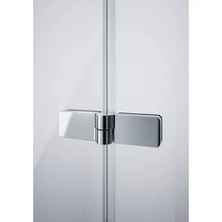 Hüppe Schwingfalttür Design Pure Festes Segment BxH: 170 Cm X 200 Cm R Silber HG -Badezimmergeschäft obi 239