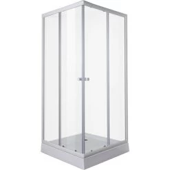 Eckeinstieg Weiß Variabel Einstellbar Höhe 190 Cm -Badezimmergeschäft obi 282