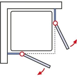 Schulte ExpressPlus Set Eckeinstieg MasterClass Mit Duschwanne 200x90cm -Badezimmergeschäft obi 299
