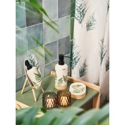 Baliv Moss Green Trend Kosmetikspiegel Bambus Natur -Badezimmergeschäft obi 373