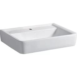 Geberit Waschbecken Renova Plan 65 Cm Weiß Mit Hahnloch KeraTect-Beschichtung