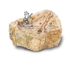 Baliv Aufsatzwaschbecken Versteinertes Holz Ø Ca. 40 Cm -Badezimmergeschäft obi 393