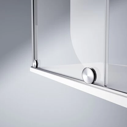 Hüppe Gleittür Xtensa Pure 1-tlg. Fest. Segment BxH: 140 Cm X 150 Cm R Silber HG 8 Hüppe Gleittür Xtensa Pure 1-tlg. Fest. Segment BxH: 140 Cm X 150 Cm R Silber HG – Bild 6