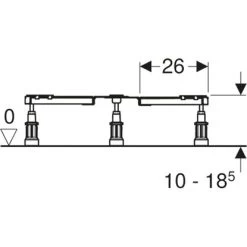 Geberit Fußgestell Für Duschwannen Aus Sanitäracryl -Badezimmergeschäft obi 454