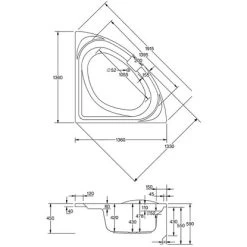 Eckwanne Laguna 136 Cm X 136 Cm Weiß 7 Eckwanne Laguna 136 Cm X 136 Cm Weiß -Badezimmergeschäft obi 470