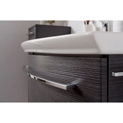 Fackelmann Waschbeckenunterschrank 85,5 Cm Lino Dark Oak 4 Fackelmann Waschbeckenunterschrank 85,5 Cm Lino Dark Oak – Bild 2