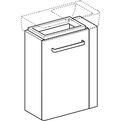 Geberit Waschbeckenunterschrank 44,8 Cm RenovaCompact Handthalt.R. Lichtgrau 4 Geberit Waschbeckenunterschrank 44,8 Cm RenovaCompact Handthalt.R. Lichtgrau – Bild 2