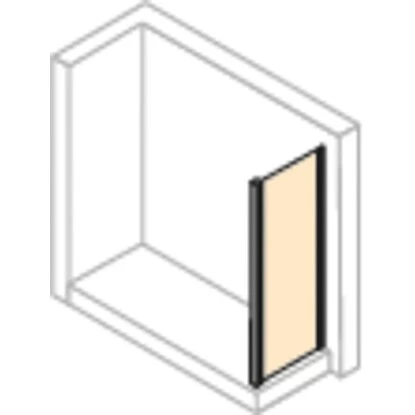 Hüppe Seitenwand EasyEntry Für Gleittür BxH: 110 Cm X 200 Cm Silber Hochglanz 6 Hüppe Seitenwand EasyEntry Für Gleittür BxH: 110 Cm X 200 Cm Silber Hochglanz – Bild 4