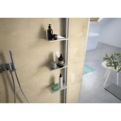 Hüppe Seitenwand Design Pure Alleinst. BxH 100 X 200 Cm Quer 6 Mm Silber Matt 8 -Badezimmergeschäft obi 98