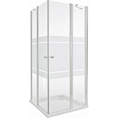 Eckeinstieg Pelmo Chrom 195 Cm X 90 Cm X 90 Cm 4 Eckeinstieg Pelmo Chrom 195 Cm X 90 Cm X 90 Cm – Bild 2