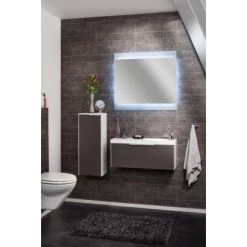 Fackelmann Spiegelelement Scera 80 Cm EEK: A+ -Badezimmergeschäft raweissgrau Unterschrank 2